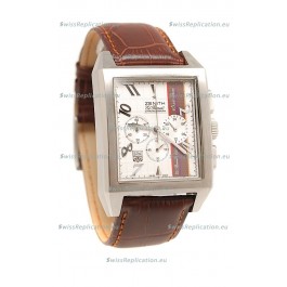 Zenith El Primero 40th Anniversary Chronograph Japanese Watch in White Dial