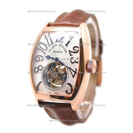 Franck Muller Aeternitas Tourbillon Swiss Replica Gold Watch 
