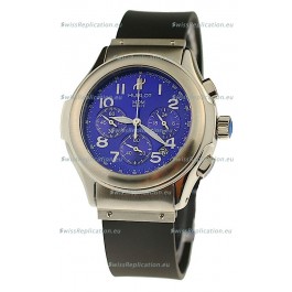 Hublot MDM Chronograph Swiss Replica Watch in Blue Dial