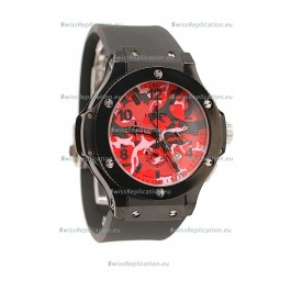 Hublot Big Bang Commando Red Camouflage Japanese Watch