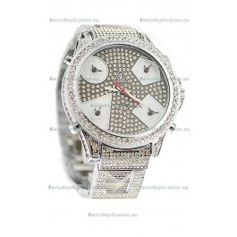 Jacob & Co Diamond Japanese Replica Watch in Grey Diamond Dial