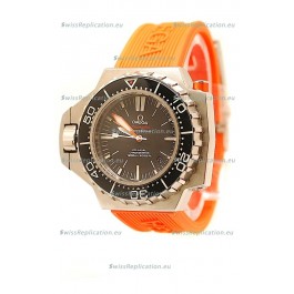 Omega Seamaster Ploprof 1200M Swiss Watch in Orange Strap