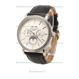 Patek Philippe Grand Complications Japanese Steel Watch in White Dial