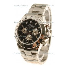Rolex Replica Daytona Cosmograph Swiss Watch in Black Dial - 2011 Edition