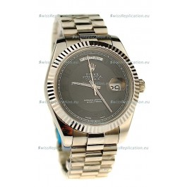 Rolex Day Date Silver Swiss Replica Watch