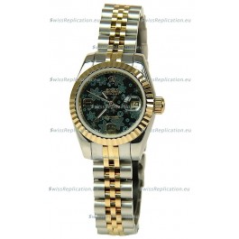 Rolex Datejust Floral Motif Ladies Swiss Replica Watch