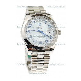 Rolex Day Date II Silver Japanese Replica Watch