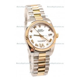 Rolex Oyster Perpetual Datejust Diamonds VI Japanese Replica Watch -36MM