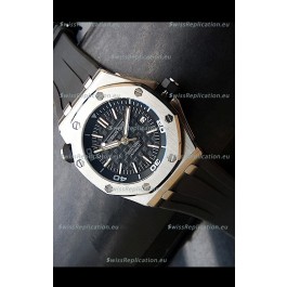 Audemars Piguet Scuba Japanese Replica Watch Black Dial