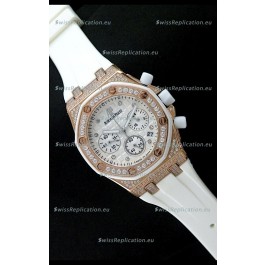 Audemars Piguet Royal Oak Ladies Alinghi Limited Edition Japanese Watch in White