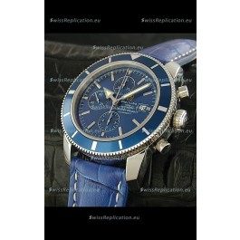 Breitling Superocean Swiss Replica Watch in Blue Dial