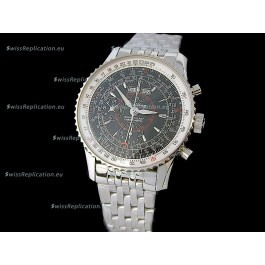 Breitling Navitimer World Swiss Replica Watch in Black Dial