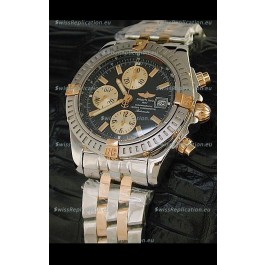 Breitling Windrider Swiss Replica Watch in Black Dial Two tone Casing