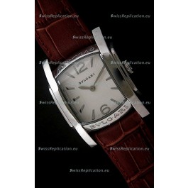 Bvlgari Assioma Japanese Replica Quartz Watch in White Dial