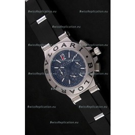 Bvlgari CH35 S Aluminium Japanese Replica Quartz Watch in Black Dial