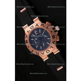 Bvlgari CH35 S Aluminium Japanese Replica Watch in Black