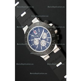 Bvlgari CH35 S Aluminium Japanese Replica Watch in Blue Dial
