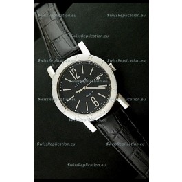 Bvlgari Quartz Japanese Replica Watch in Black Dial
