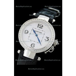 Cartier Pasha de Swiss Replica Automatic Watch in White Dial