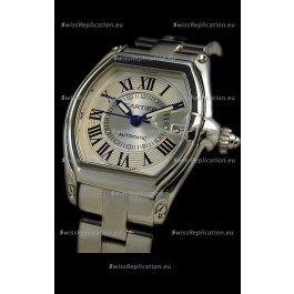 Cartier Roadster Swiss Replica Watch in White Dial