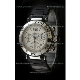 Cartier Pasha de Swiss Replica Watch in White Dial