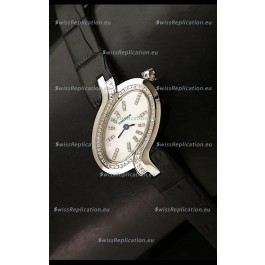 Delices De Cartier Ladies Replica Japanese Watch in White Pearl Dial