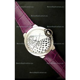 Ballon De Cartier Watch in Leopard Dial