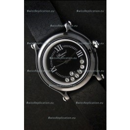 Chopard Happy Sport Japanese Replica Watch in Black Dial