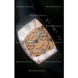 Franck Muller Casa Blanca Japanese Replica Watch in Orange Dial