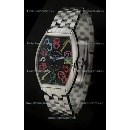 Franck Muller Crazy Color Dreams Japanese Replica Watch in Black Dial