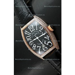 Franck Muller Casa Blanc Japanese Replica Watcha in Black Dial