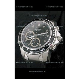 Glashuette Sport Evolution Swiss Chrono Watch in Black Dial