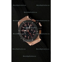 Hublot Big Bang Limited Edition Swiss Red Gold Watch with Ceramic Bezel