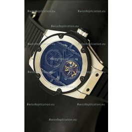 Hublot Big Bang King Power Tourbilon Japanese Replica Watch in Stainless Steel