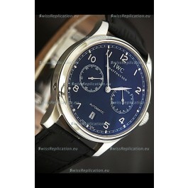 IWC Schaffhausen Japanese Replica Watch in Blue Dial