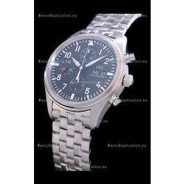 IWC Pilot Swiss Replica Watch in Black Dial