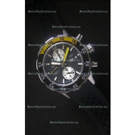 IWC Aquatimer Chronograph Swiss Replica Watch in Black Dial