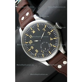 IWC Vintage Big Pilot Swiss Replica Watch in Black Dial