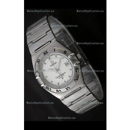 Omega Constellation Quartz in White Dial