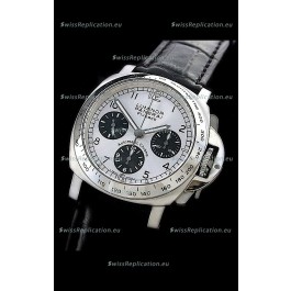 Panerai Luminor Flyback Automatic Swiss Watch in Silver Dial