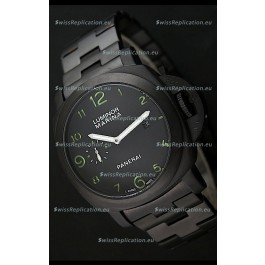 Panerai Luminor Marina Japanese Replica Watch in Green Markers