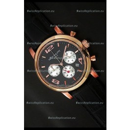 Patek Philippe Perpetual Calender Japanese Steel Watch in Rose Gold Casing