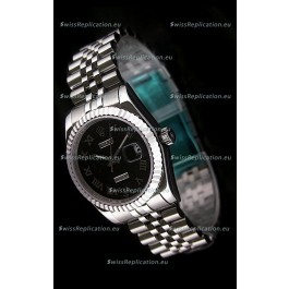 Rolex Datejust Japanese Replica Watch in Black Dial