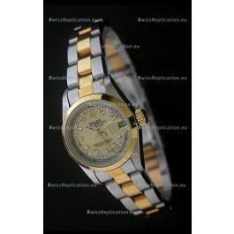 Rolex Datejust Oyster Perpetual Superlative ChronoMeter Swiss Gold Watch in Diamond Markers