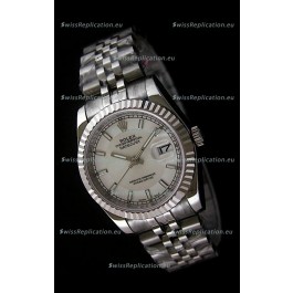 Rolex Datejust Mens Japanese Replica Watch in White Dial