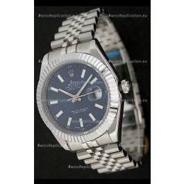 Rolex DateJust Japanese Replica Watch in Blue Dial