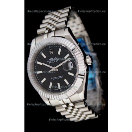 Rolex DateJust Japanese Replica Watch in Black Dial
