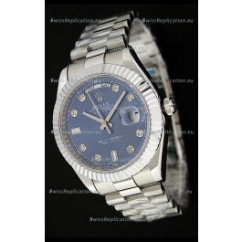 Rolex Oyster Perpetual Day Date Japanese Replica Watch in Dark Blue Dial