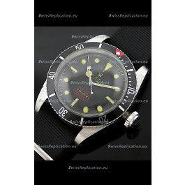 Rolex Submariner Swiss Replica Watch in Domed Crystal Black Nylon Strap