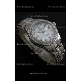 Rolex Oyster Perpetual Day Date Japanese Replica Watch in White Mother of Pearl Dial 